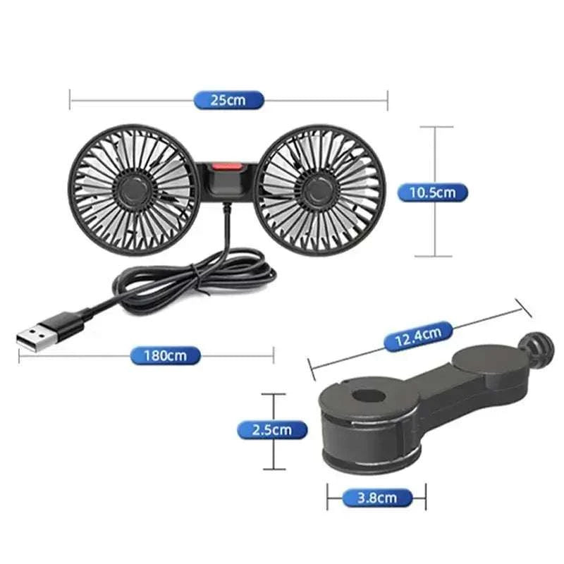 Ventilateur voiture SEAMETAL taille dimensions