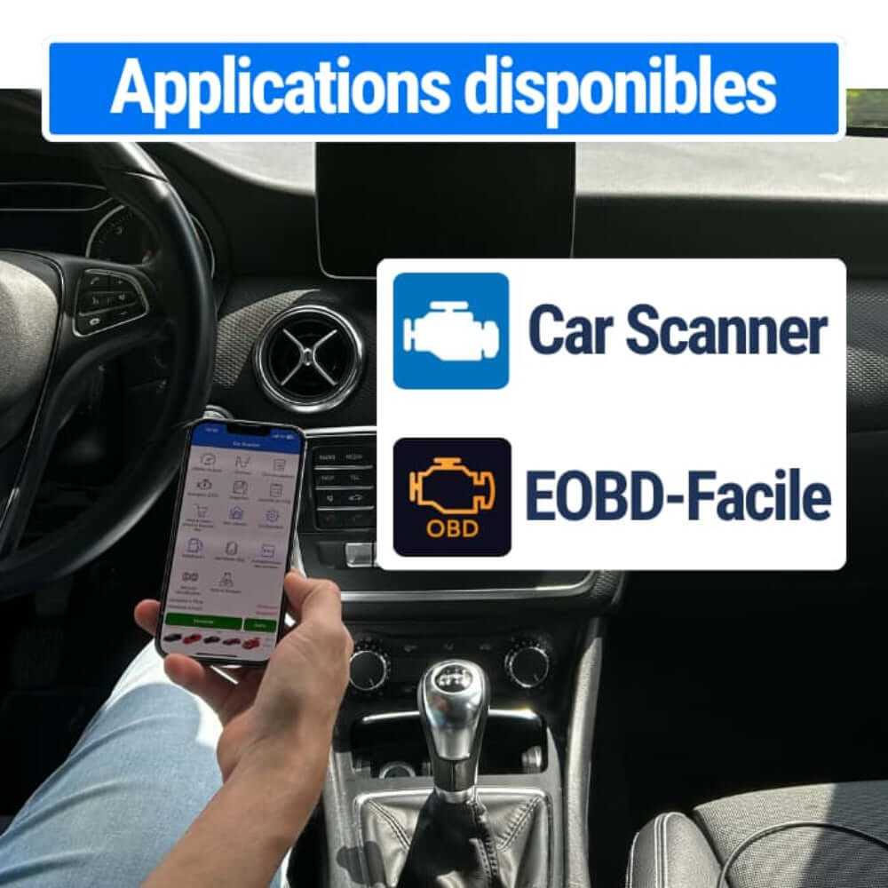 Application OBD scanner ELM interface boitier diagnostic