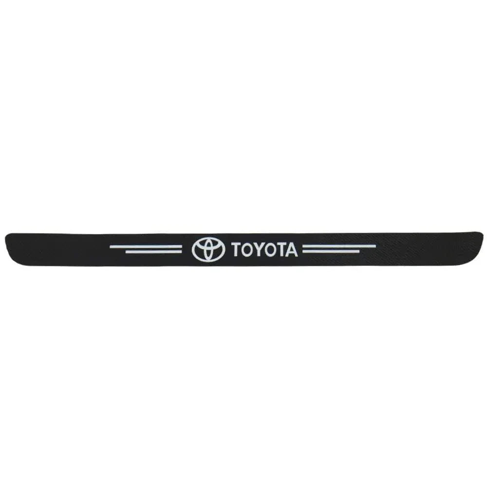 fibre de carbone nnoir seuil de porte coffre insigne blanc toyota