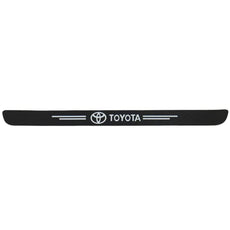 fibre de carbone nnoir seuil de porte coffre insigne blanc toyota