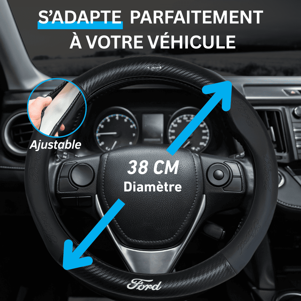 installation facile rapide couvre volant Ford elastique sans coutures
