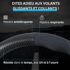 couvre volant simili cuir Hyundai luxe interieur design sportif