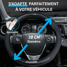 couvre volant rond Hyundai confort conduite diametre 38 centimetres