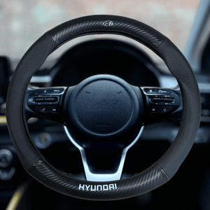 Couvre volant Hyundai en fibre de carbone