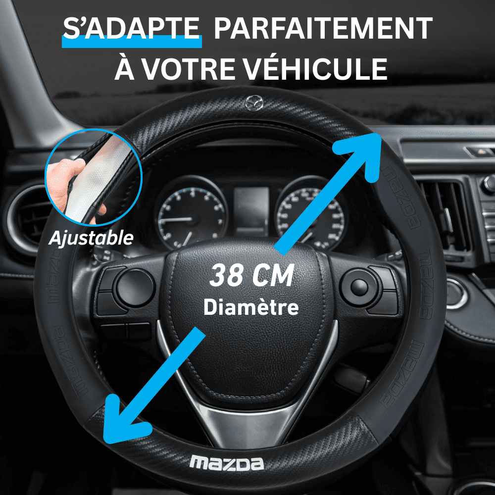 couvre volant rond mazda confort conduite diametre 38 centimetres