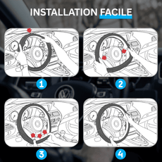installation facile rapide couvre volant Mazda elastique sans coutures
