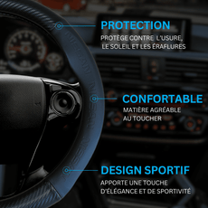 Couvre volant Nissan en fibre de carbone