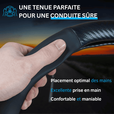 Couvre volant Nissan en fibre de carbone