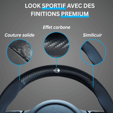 Couvre volant Nissan en fibre de carbone