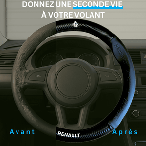 Couvre volant Renault en fibre de carbone