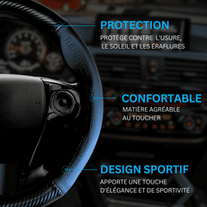 Couvre volant Renault en fibre de carbone