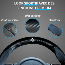 Couvre volant Renault en fibre de carbone