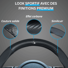 Couvre volant Skoda en fibre de carbone