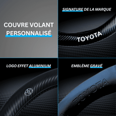 Couvre volant Toyota en fibre de carbone