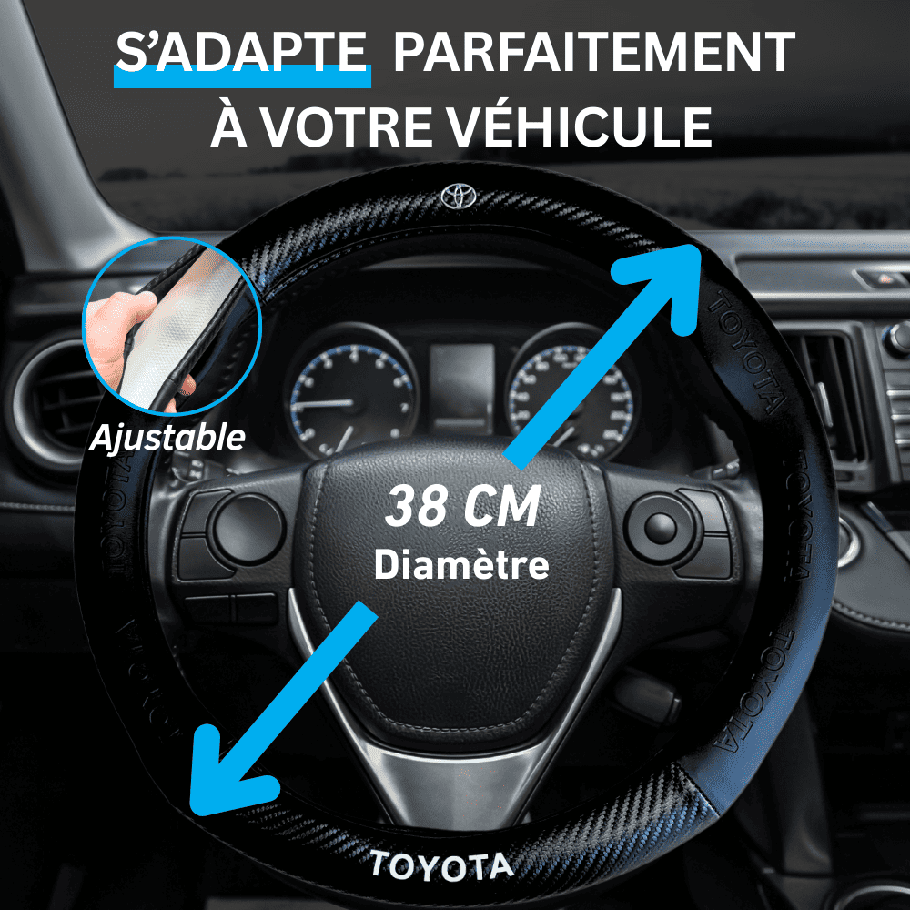 Couvre volant Toyota en fibre de carbone