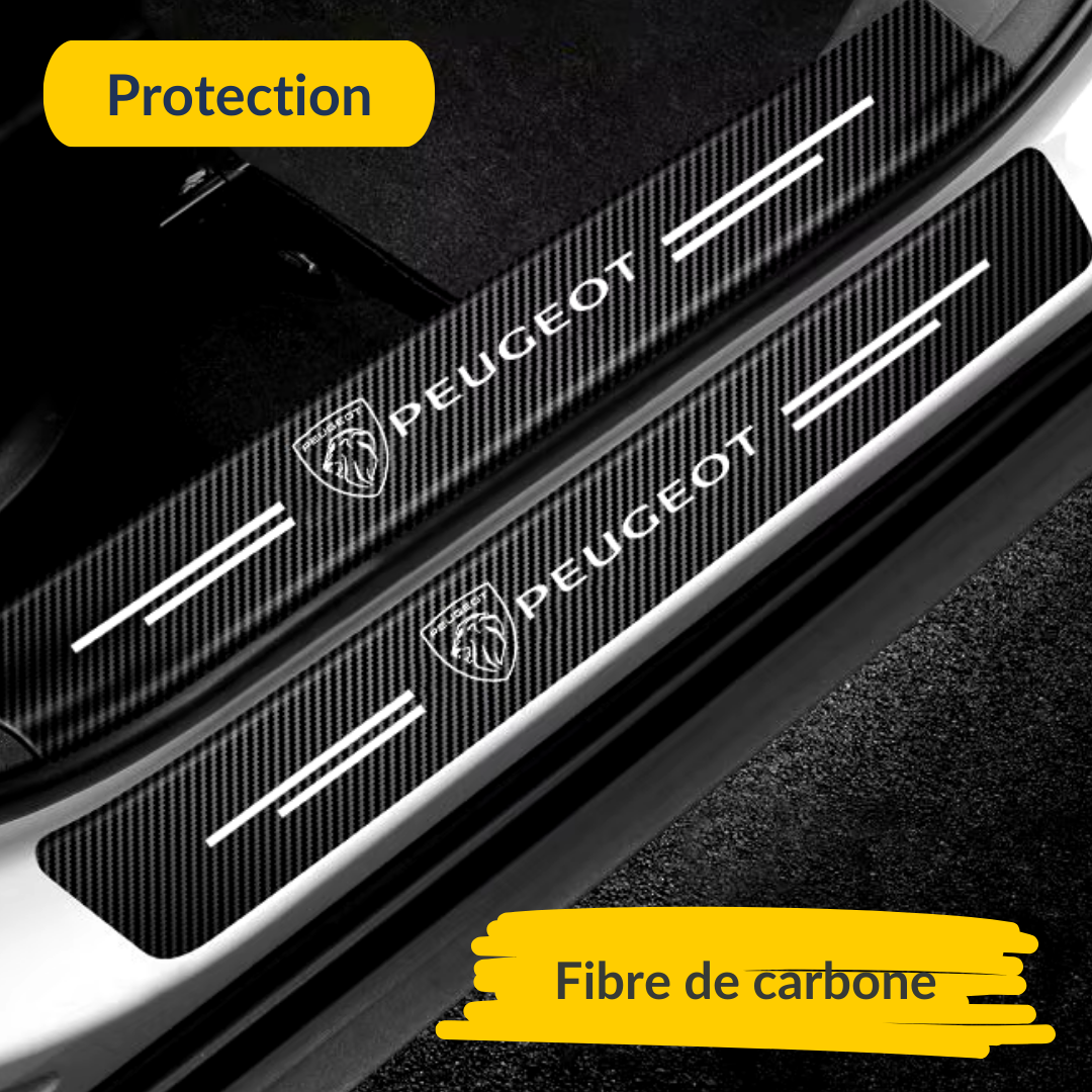 seuil de porte voiture en fibre de carbone