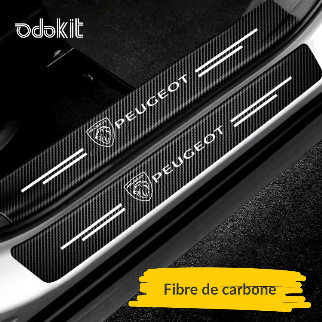 seuil de porte voiture en fibre de carbone
