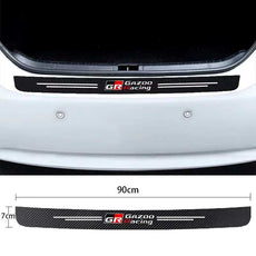 GR Sport Carbon Fiber Car Door Threshold Sill Protector for Toyota GR Sport Gazoo Racing C-HR RAV4 Mirai Avensis Prado Prius Car