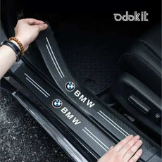 pose facile seuil porte bmw protection baguette logo