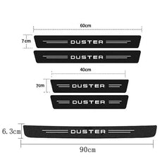 Protection seuil de porte universel Dacia Duster 4 portes + coffre - Dimensions