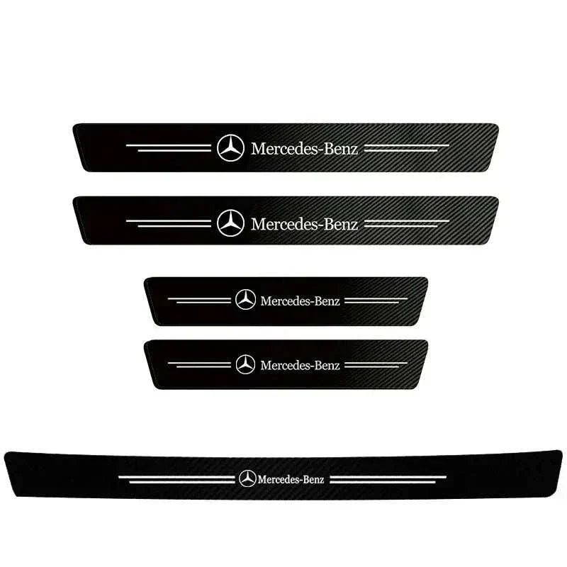 Protection seuil de porte universel logo Mercedes-Benz kit 4 portes + coffre