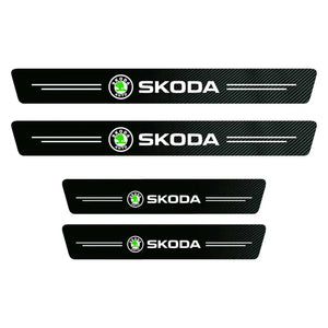 Protection seuil de porte universel Skoda - 4 pièces pour portières de voiture