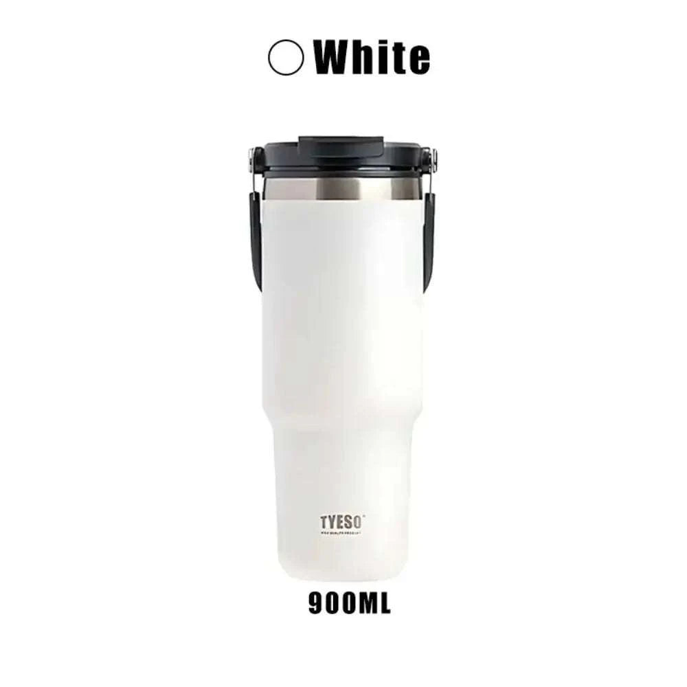 Tasse à café portable blanche de 900ml