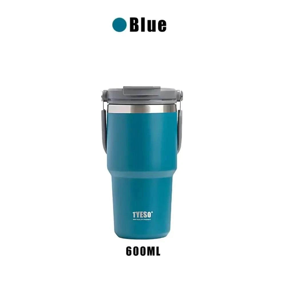 Tasse à café portable bleue de 600ml