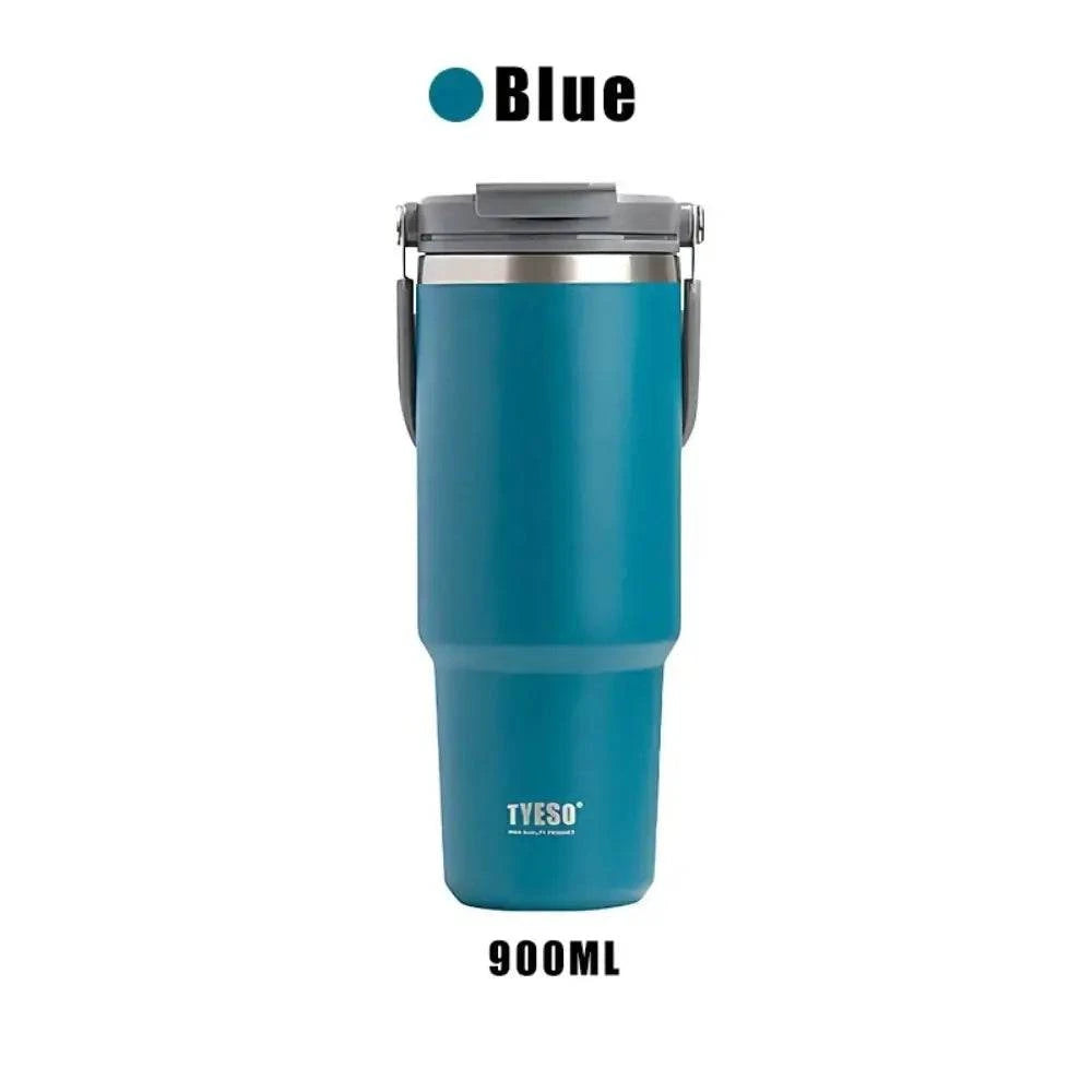 Tasse à café portable bleue de 900ml