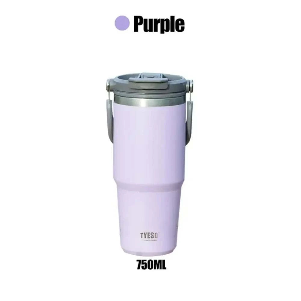 Tasse à café portable violette de 750ml