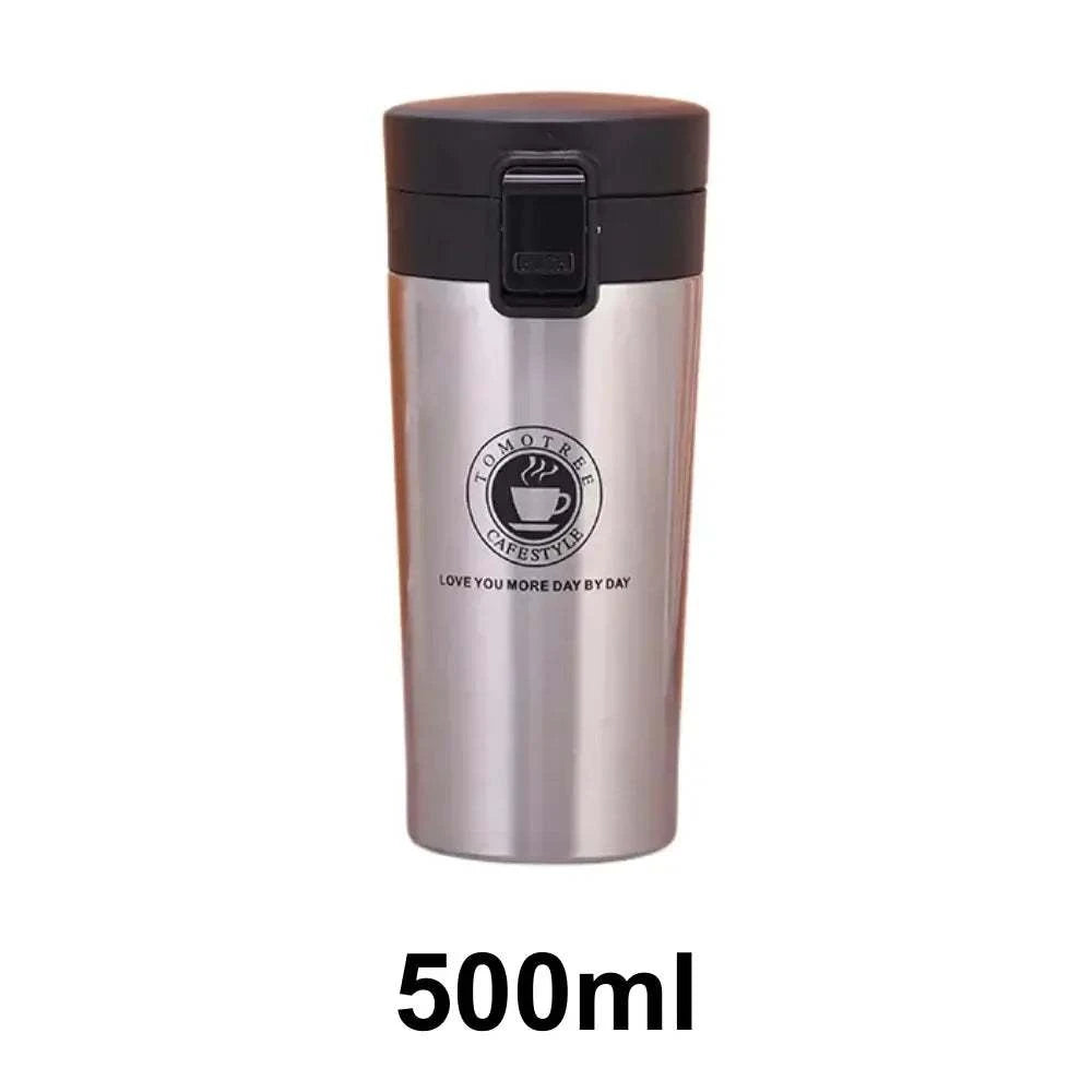 Thermos de voyage double paroi argent 500ml