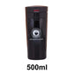 Thermos de voyage double paroi noir 500ml