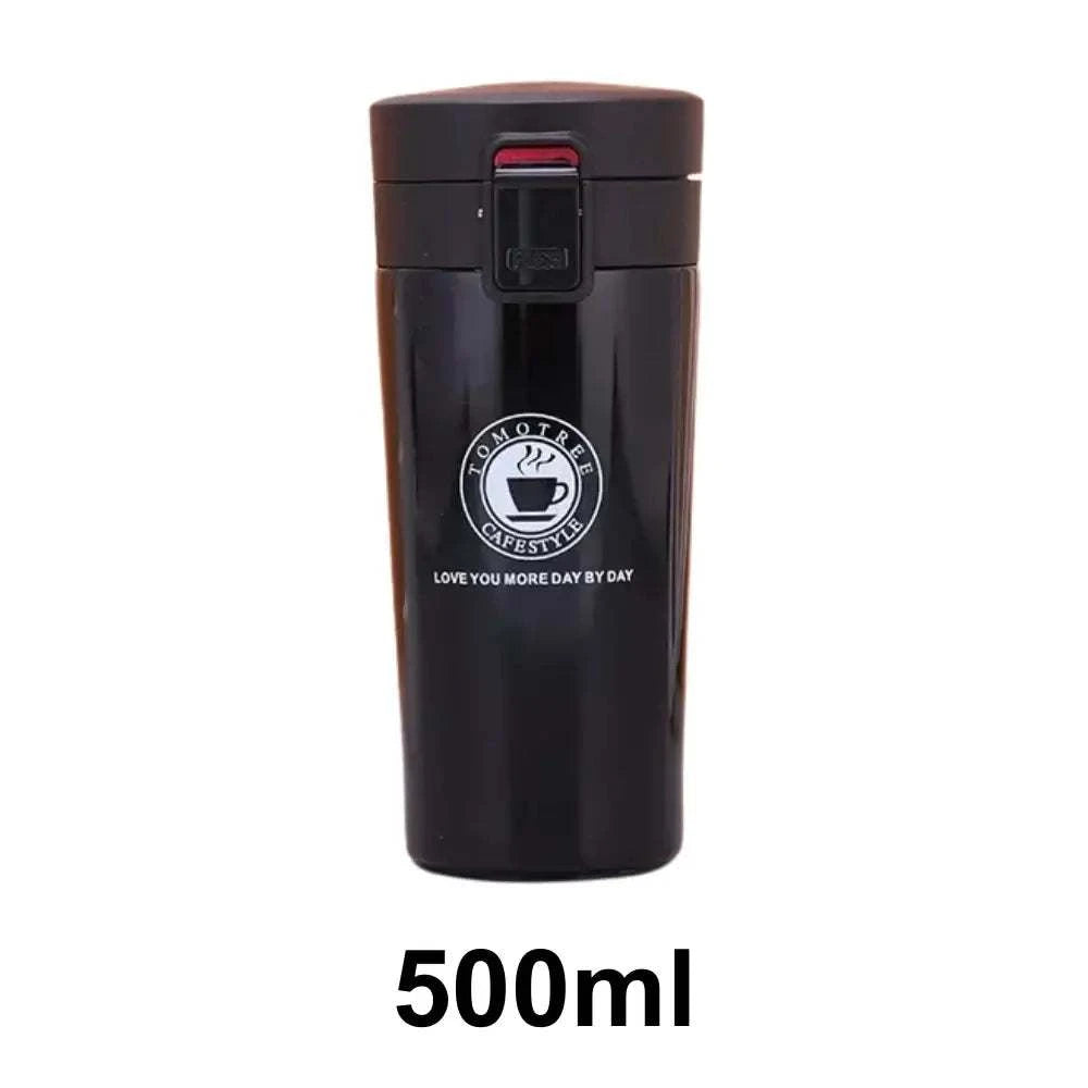 Thermos de voyage double paroi noir 500ml