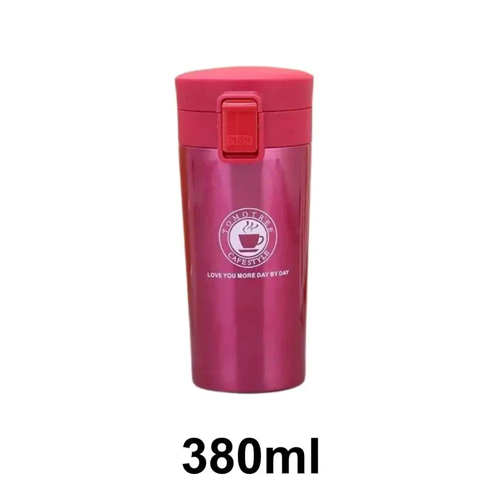 Thermos de voyage double paroi rouge 380ml