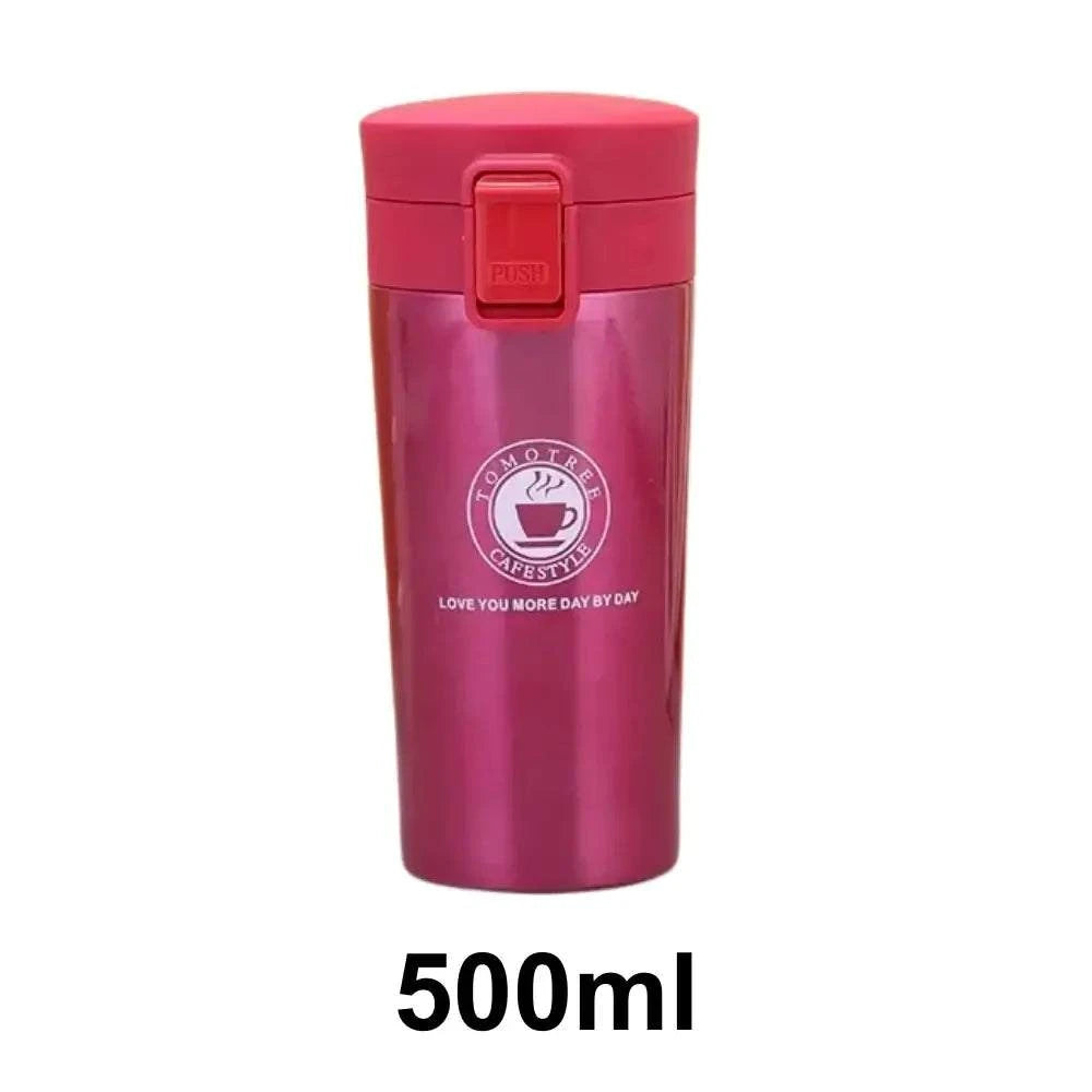 Thermos de voyage double paroi rouge 500ml